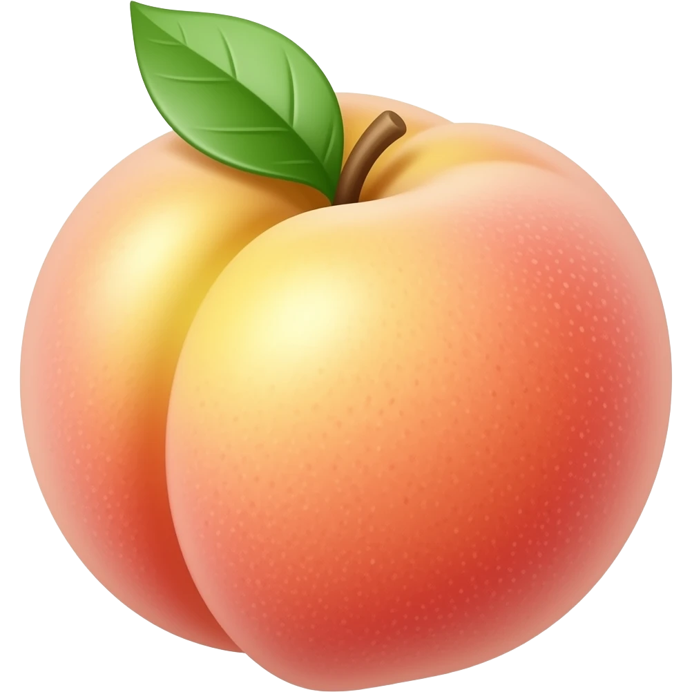 Hot peach emoji