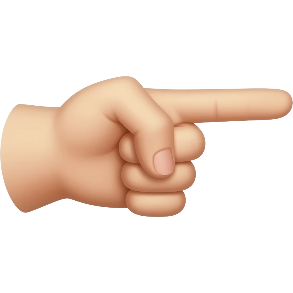 pointer du doigt direction droite emoji