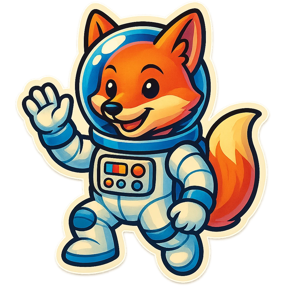 fox astronaut emoji