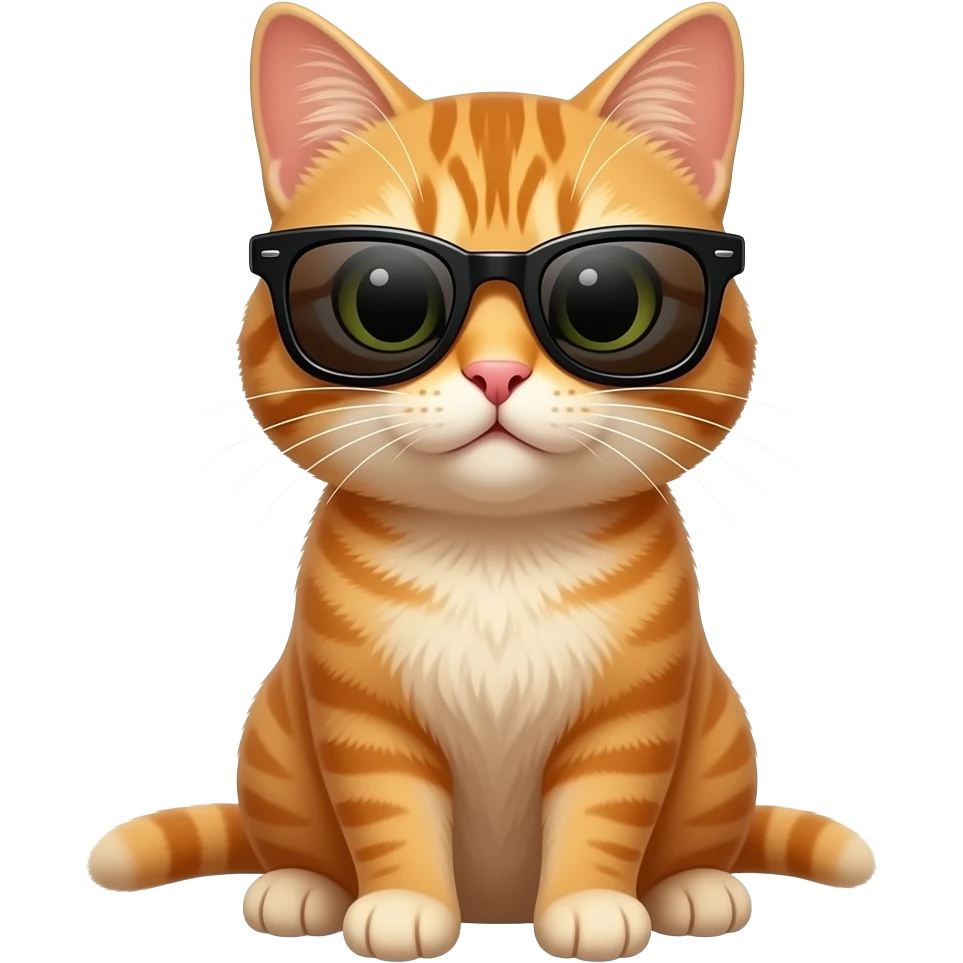 Cat wearing sunglasses emoji