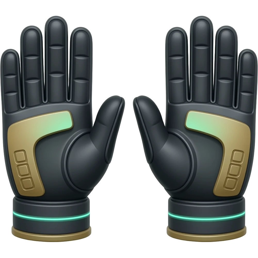 Laser Blaster like iron gloves emoji