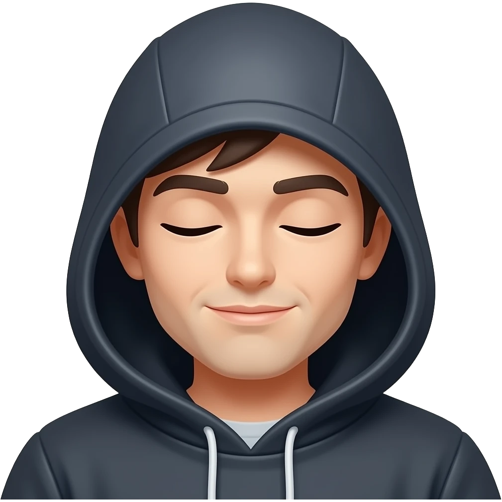 Hacker close his eyes emoji