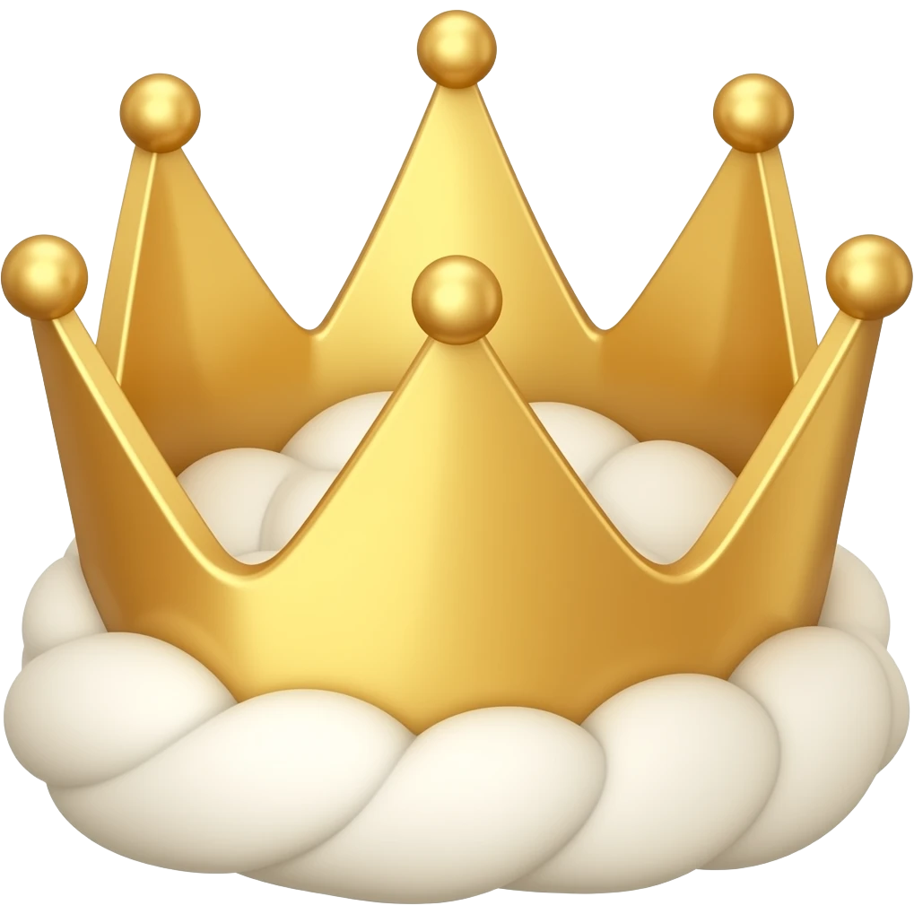 Toasted marshmallowe crown hat marshmallow!!! emoji