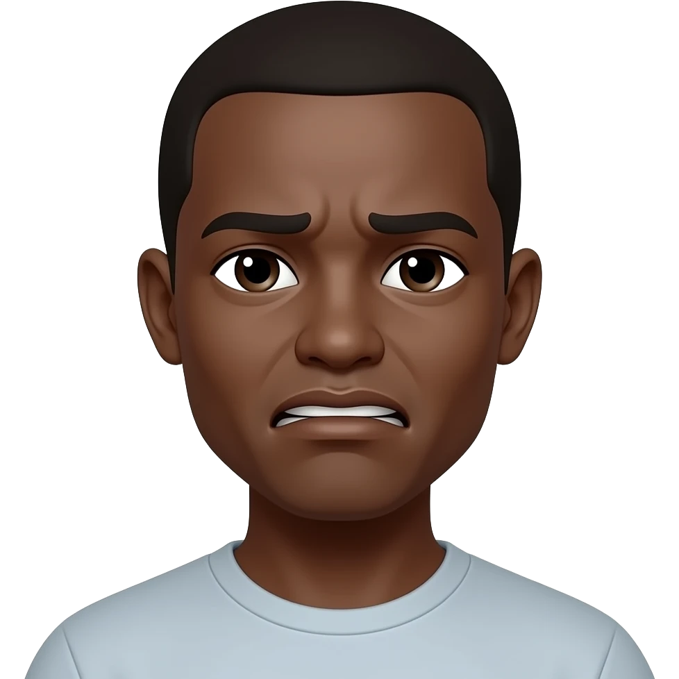 Black whining emoji emoji