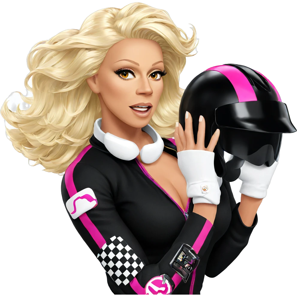 blonde girl with helmet removed emoji