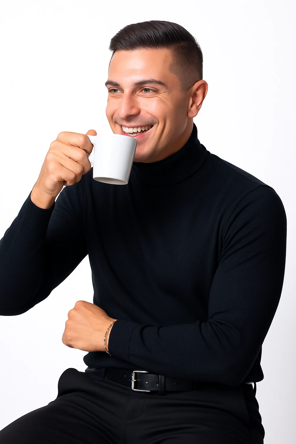 uomo beve il caffè emoji