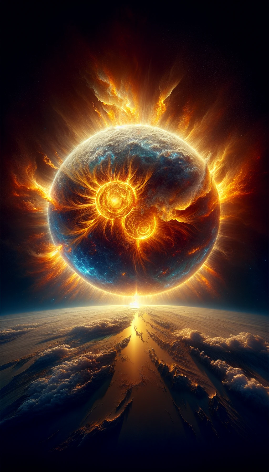 il sole è dio, iperrealistico 4k emoji