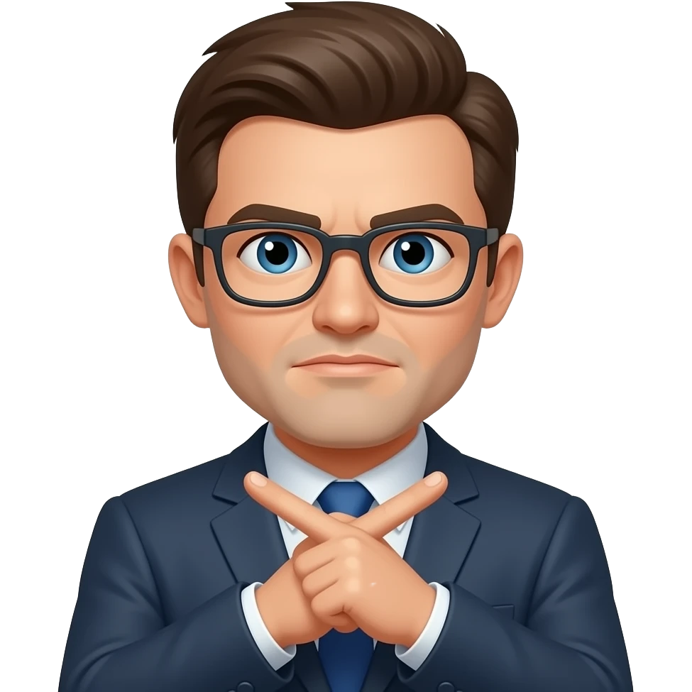 Человек не согласен emoji