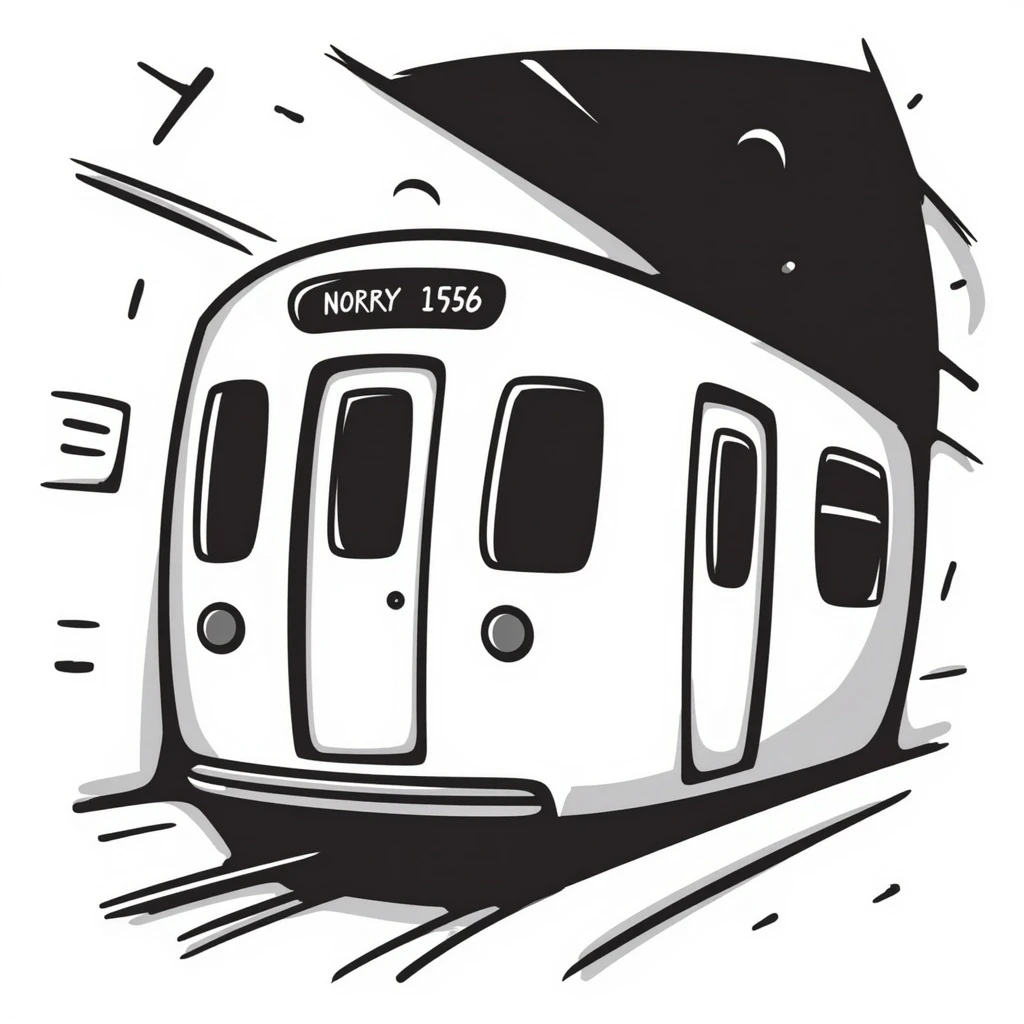 A subway train emoji at the station in the tunnel emoji