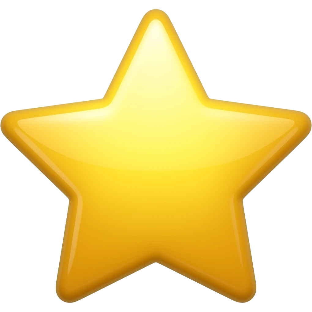 yellow half star emoji