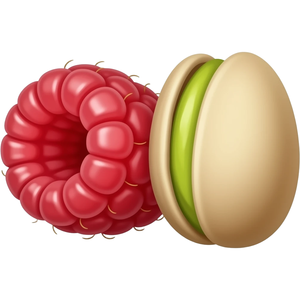 Малина + фисташка emoji