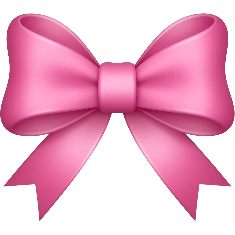 Lazo rosa emoji