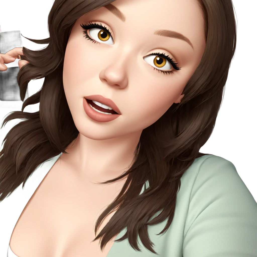 realistic portrait of girl emoji