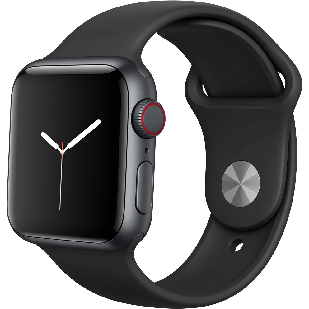 Black Apple watch emoji