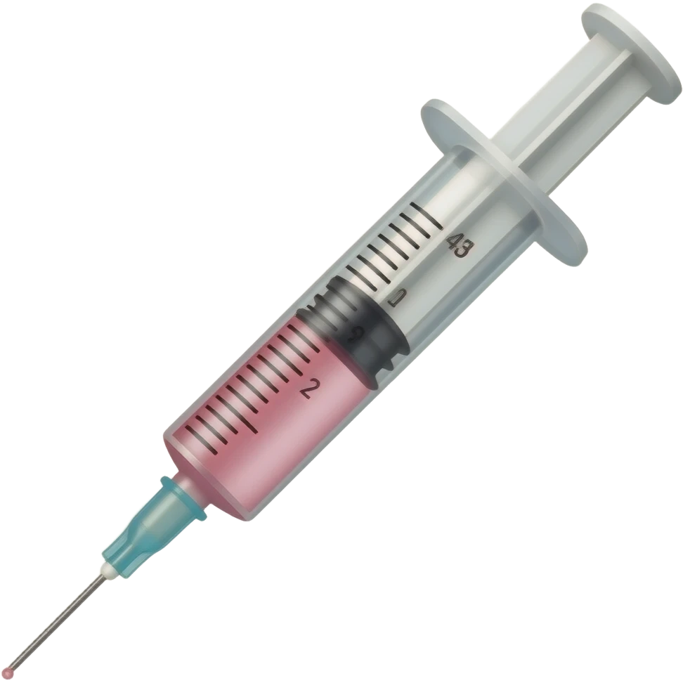 Design: A sleek, minimal syringe angled at 45°, filled with a soft pink gradient instead of clear liquid, with a tiny sparkle at the tip
Meaning: Injectables, precision, artistry
Vibe: Elevated version of 💉 (less clinical, more luxury) emoji