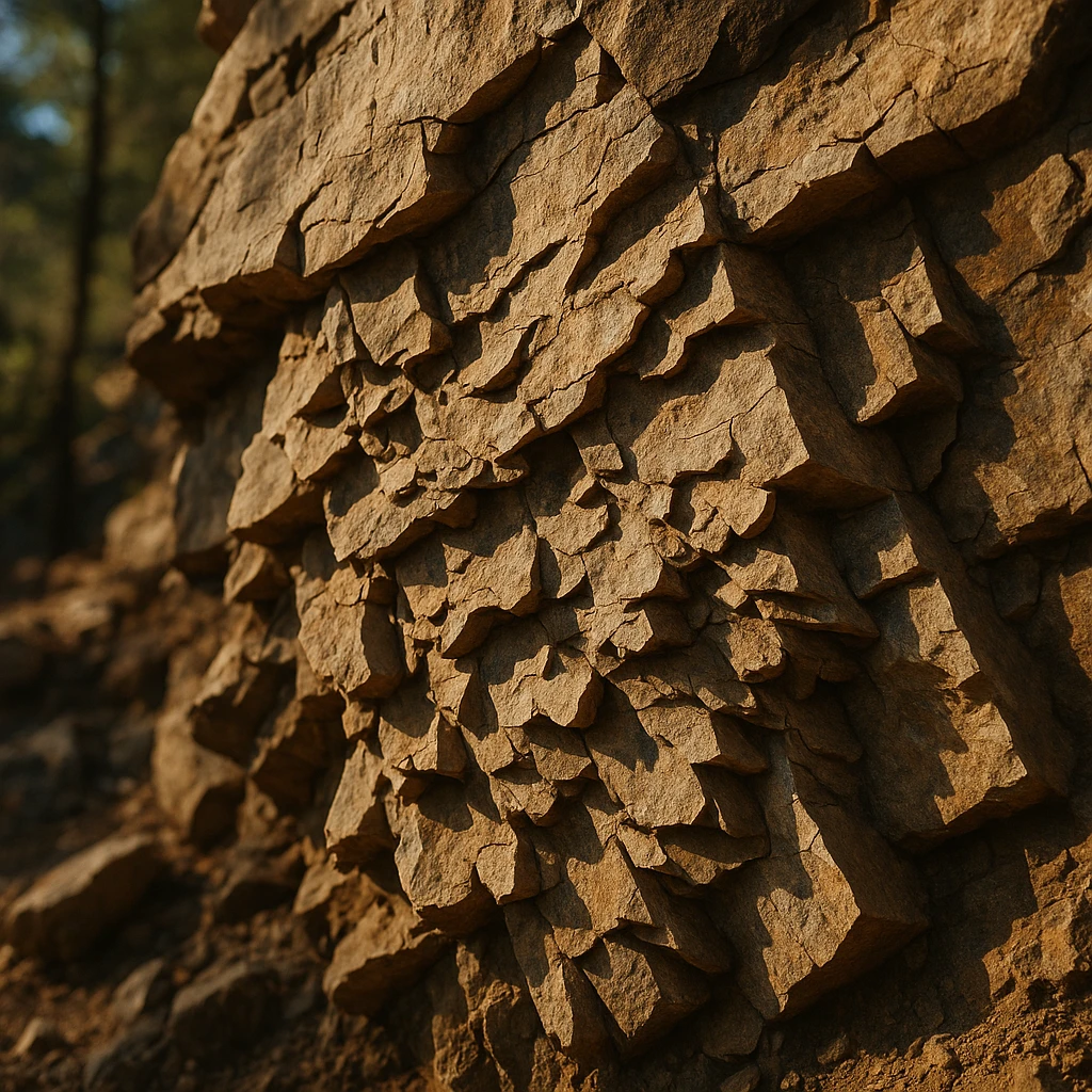 flaking off the rock face emoji