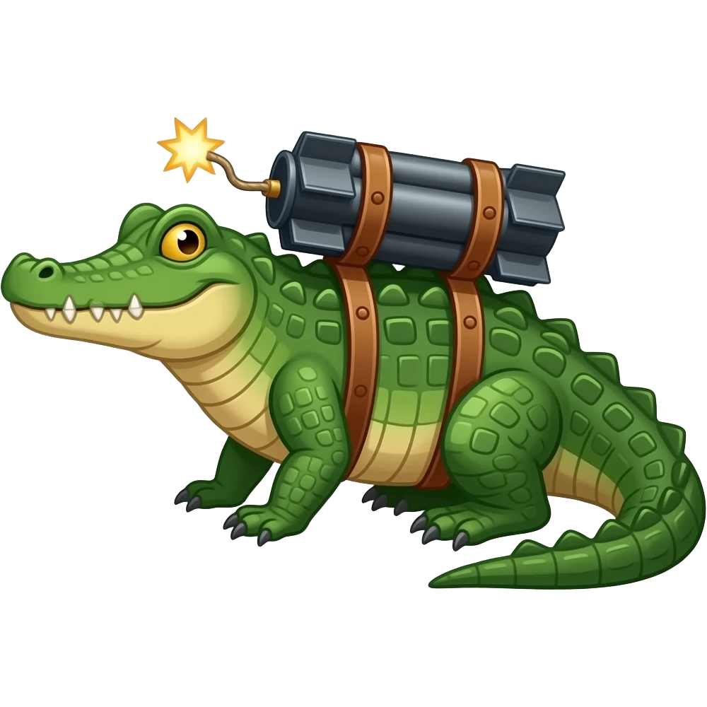 Bombardiro crocodilo emoji