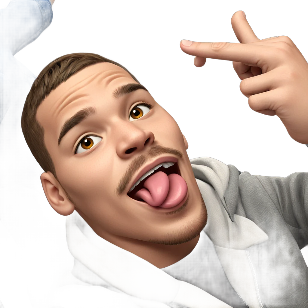 playful boy with tongue out emoji