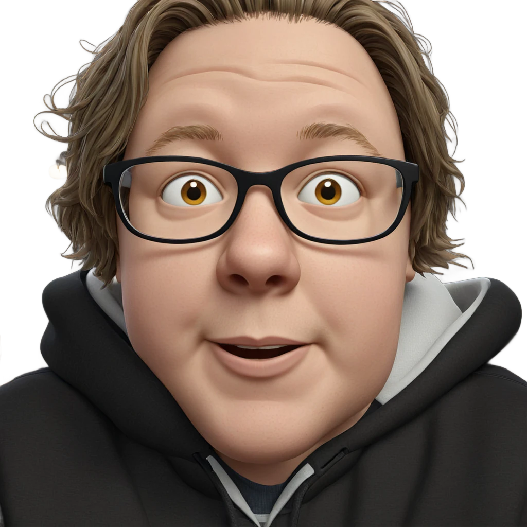thoughtful boy with glasses emoji