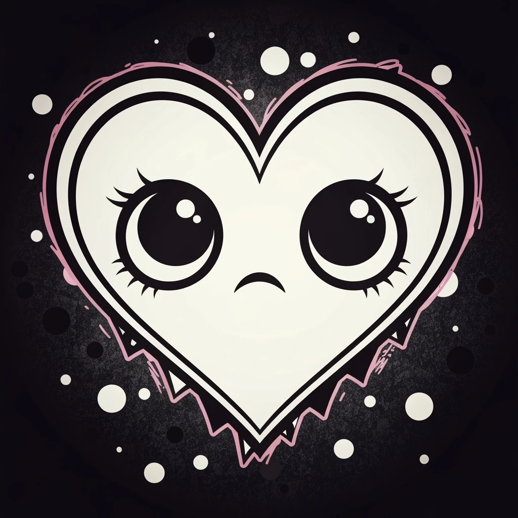 cute emo heart emoji