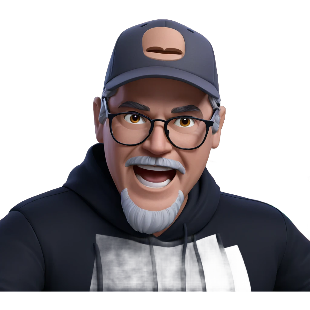 parody of a stylish guy emoji