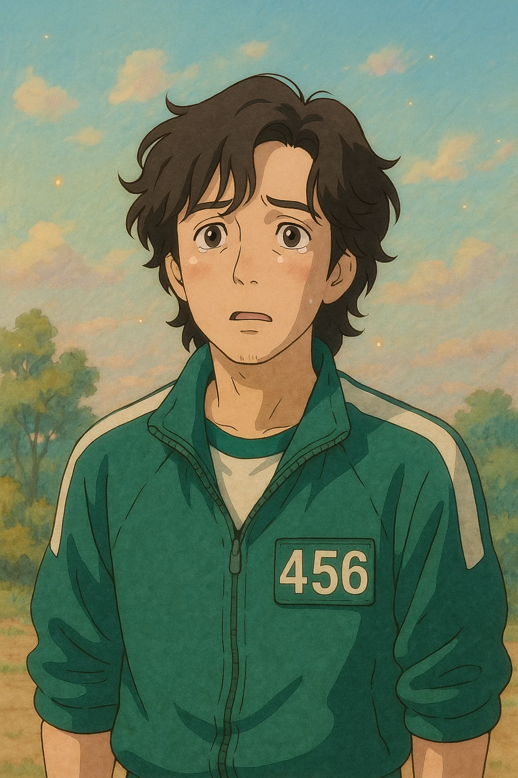 squid game player in green tracksuit emoji