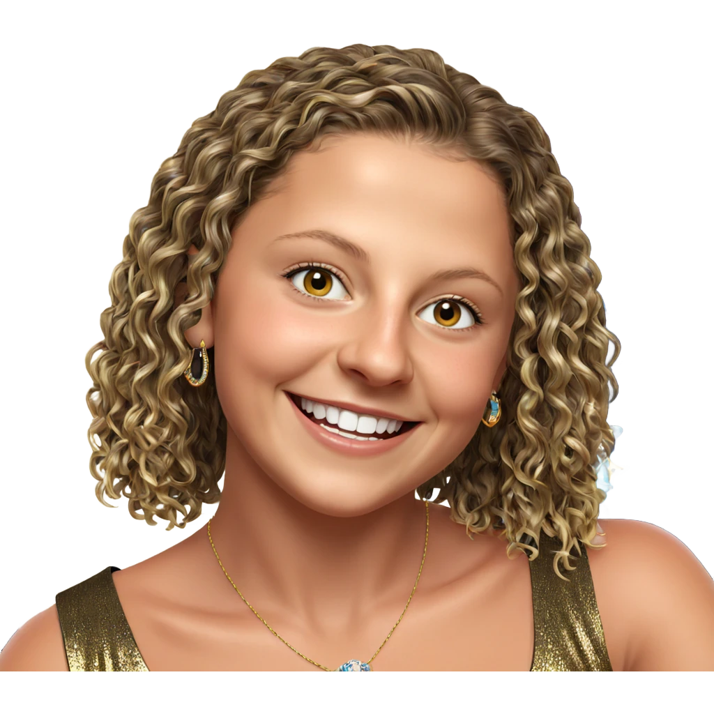 smiling girl with jewelry emoji