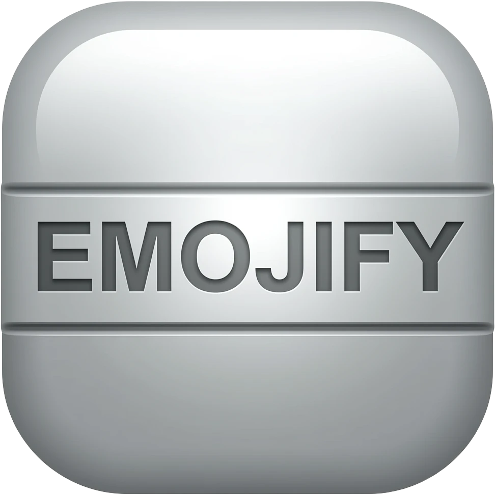 Text on icon "EMOJIFY" is stretched in height and width emoji