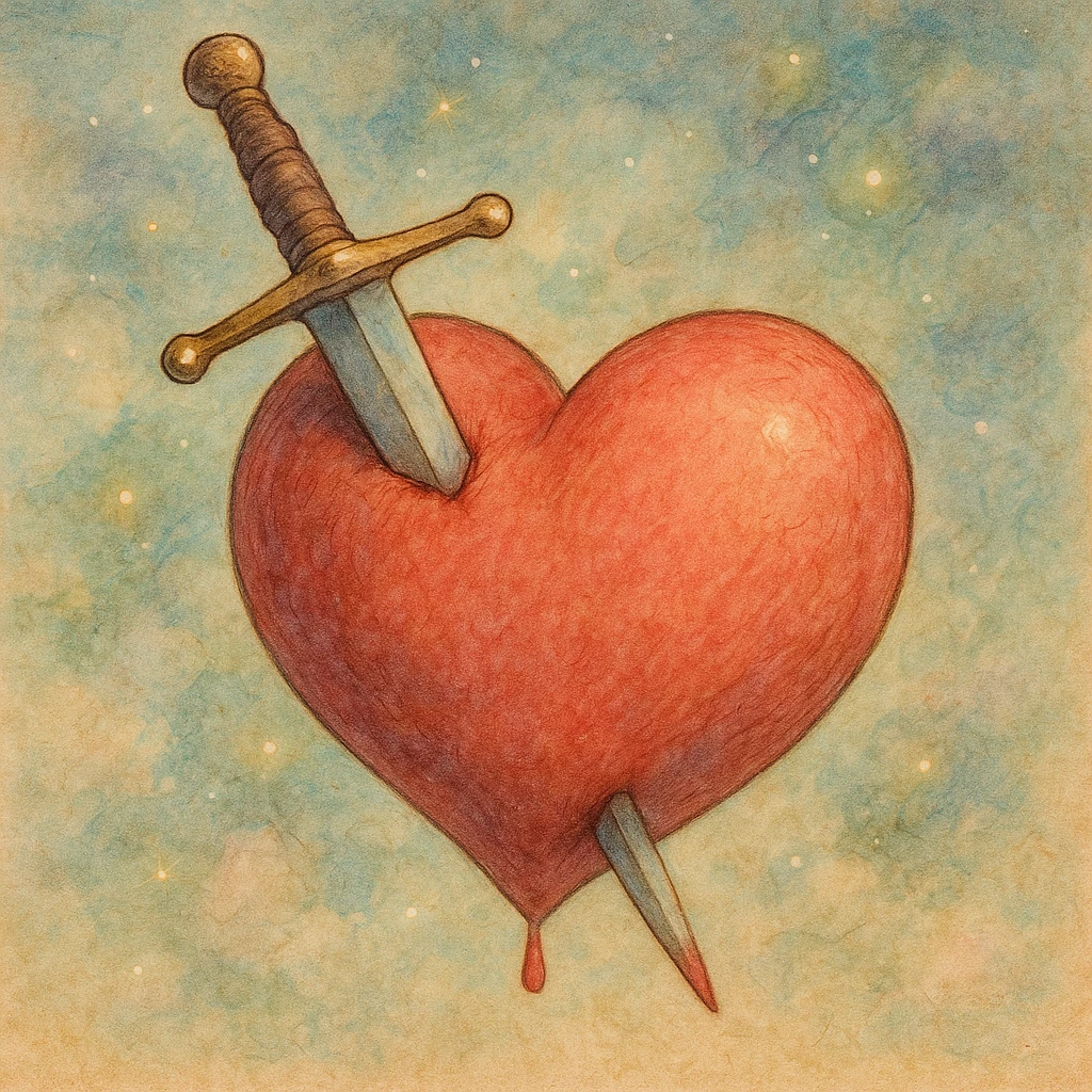 heart with sword emoji