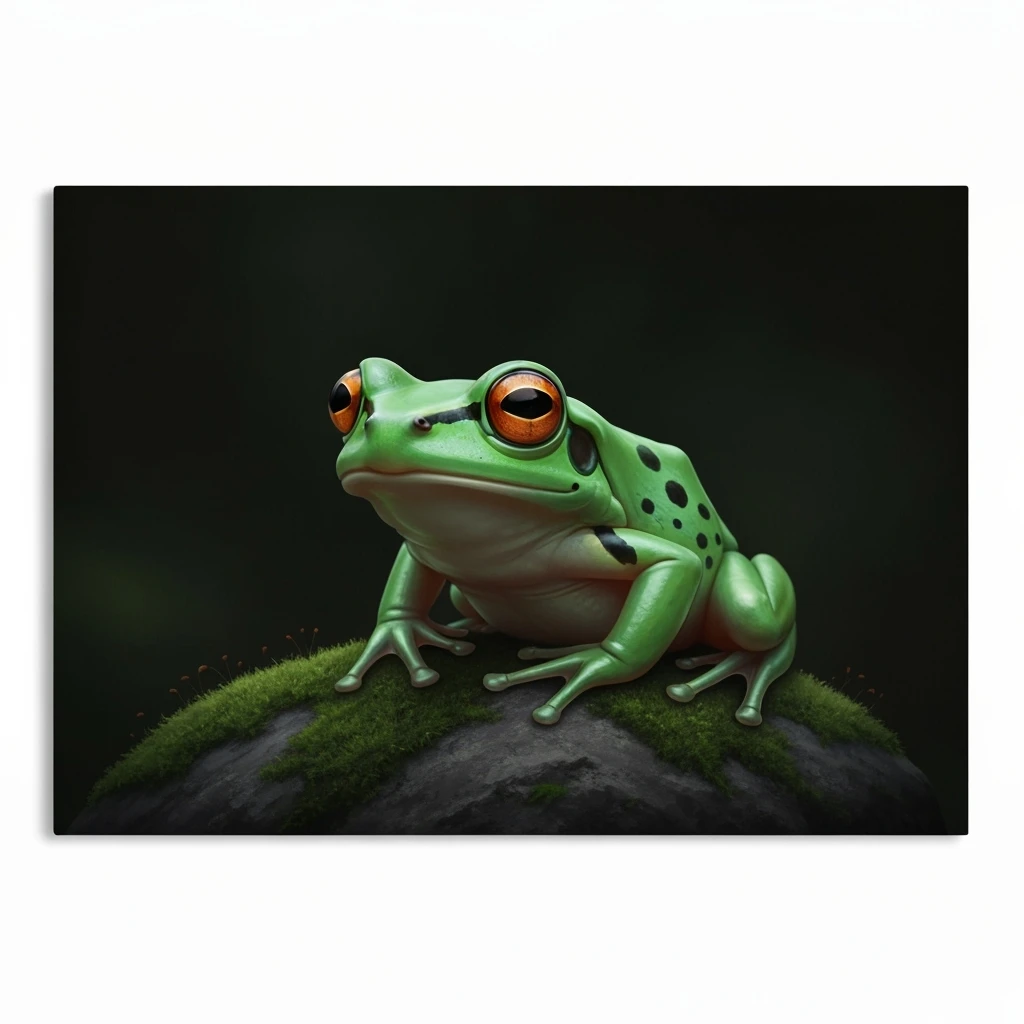 goth frog, cute, expressive, minimal emoji