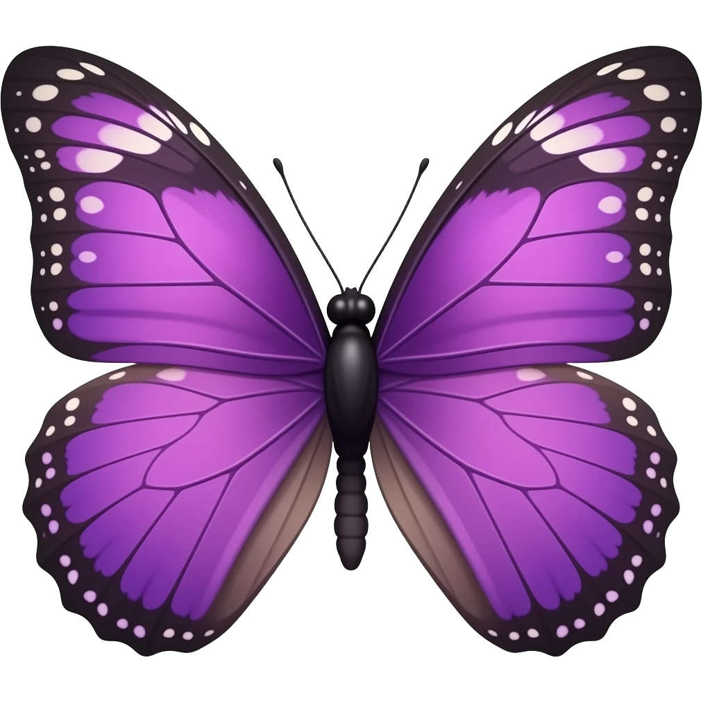 Um emoji de borboleta roxa emoji