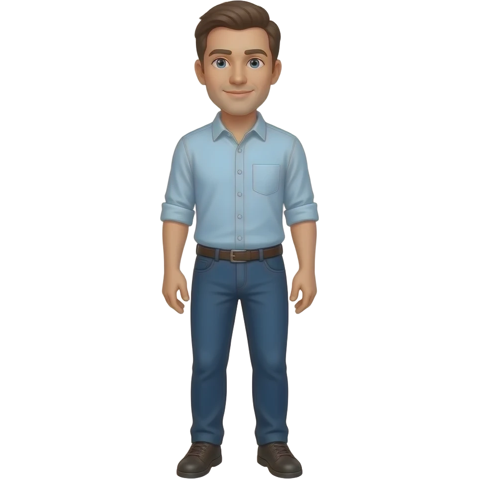 a man standing up  fullbody emoji