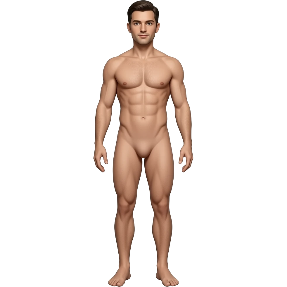 Fully Naked whole body view emoji