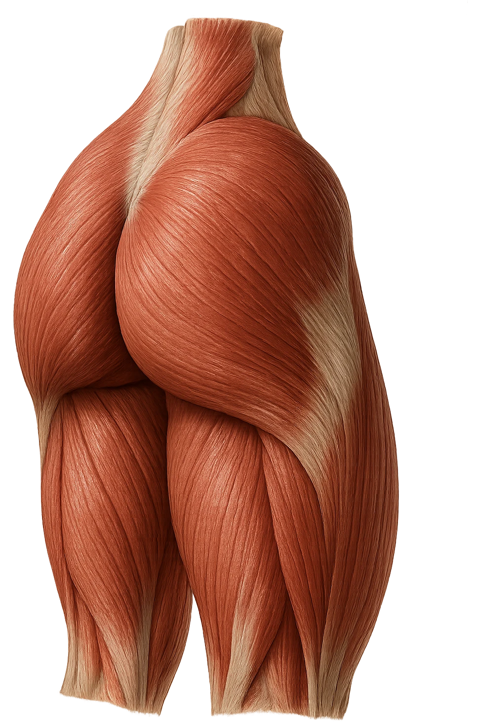 MUSCOLI ANATOMICI DI GLUTEI UMANI, IPERREALISTICI 4K emoji