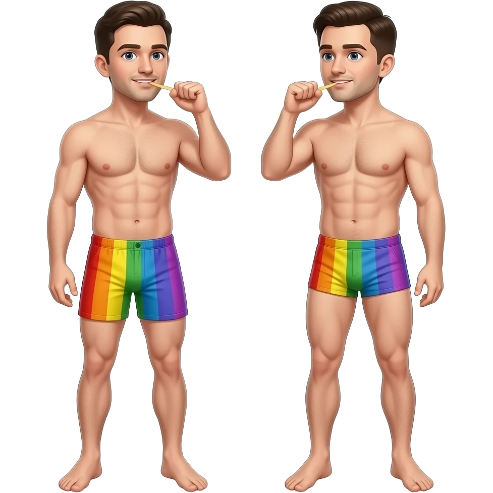 2 lgbt naked at jerk off emoji