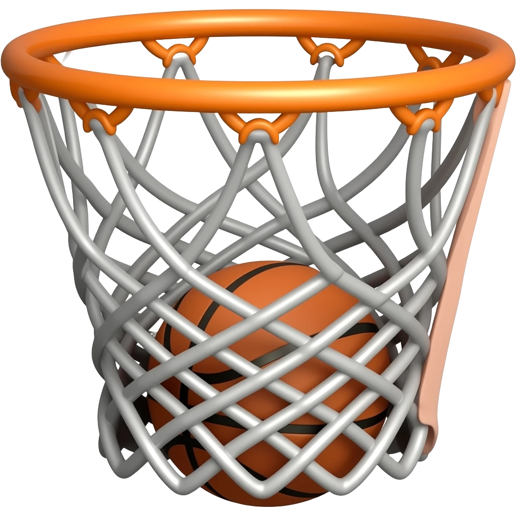 Basketball missing hoop emoji