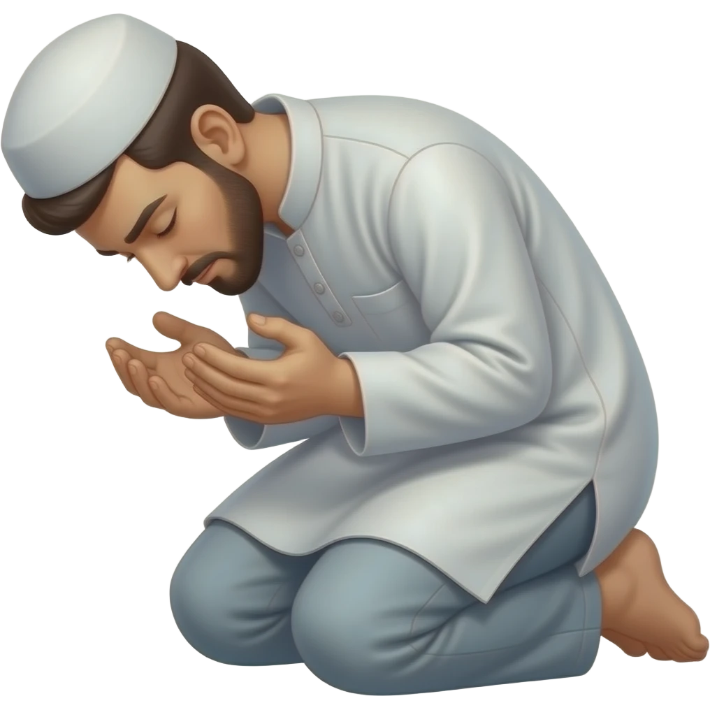 Namaz da secdeye elleri azıcık açık olsun  insan emoji