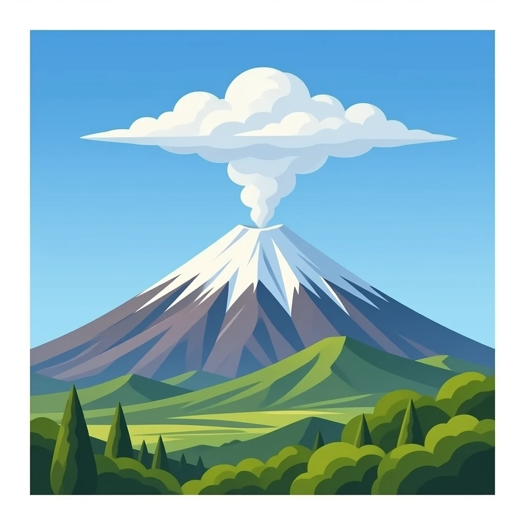 Mount Vesuvius volcano  a closer view emoji
