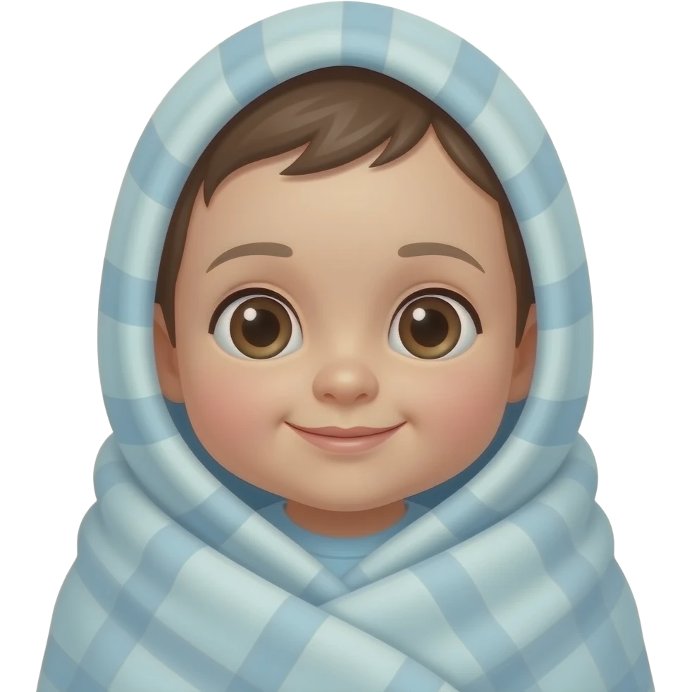 rapped up baby emoji