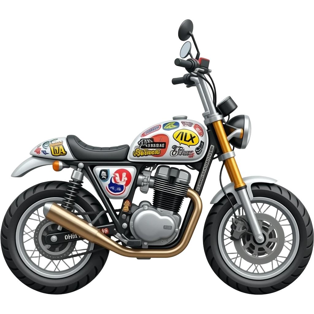 Bullet bike stickers emoji