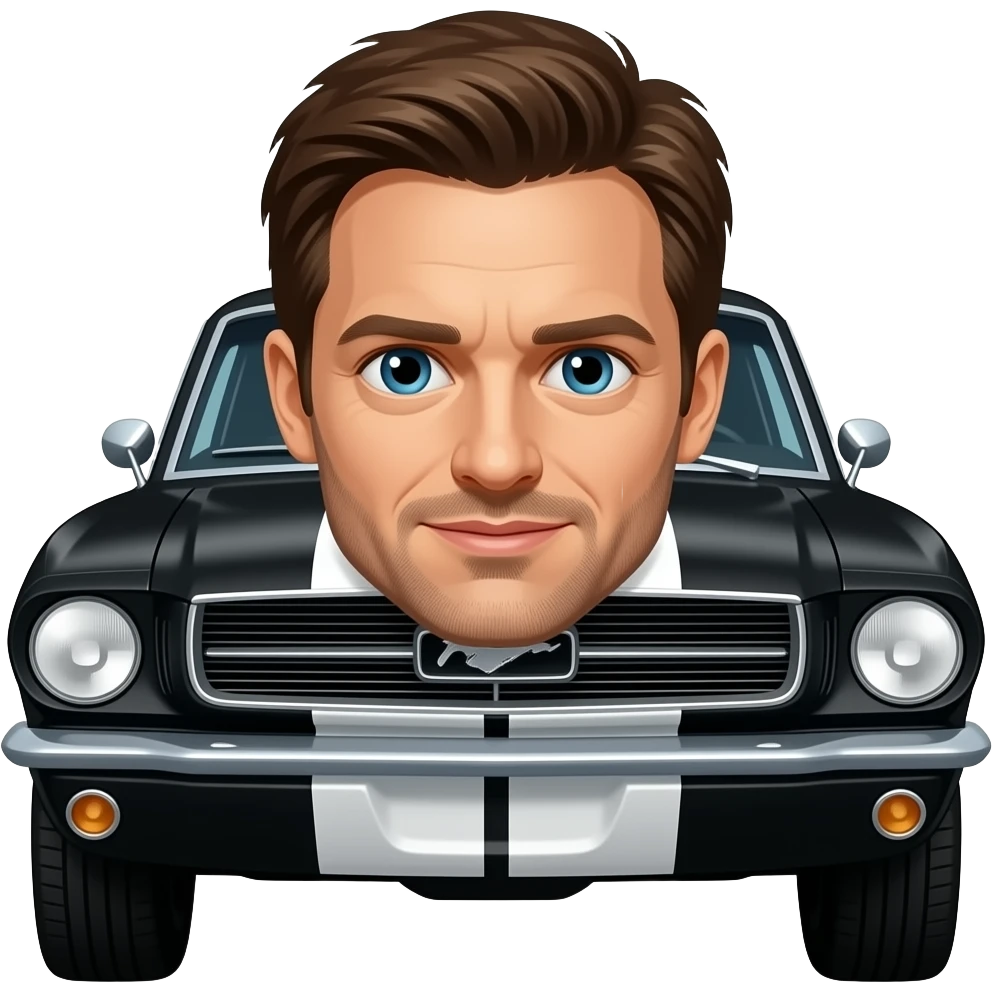 emoji do Impala 67 do Dean Winchester da série supernatural (o Impala 67 dele é todo preto) emoji