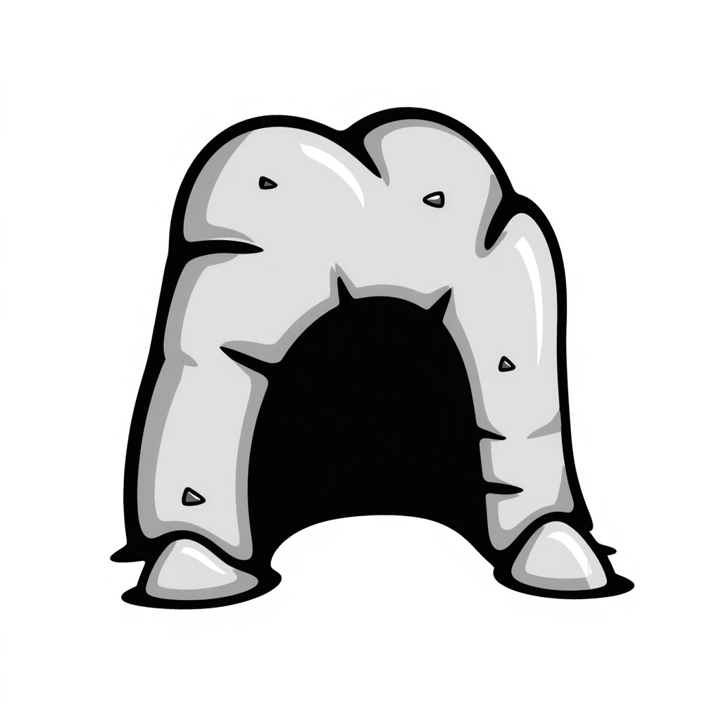 stone cave emoji