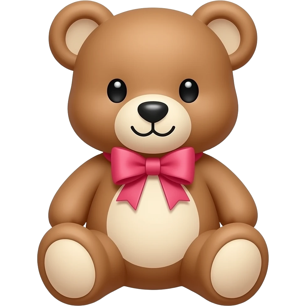 Мишка милый с бантиком emoji