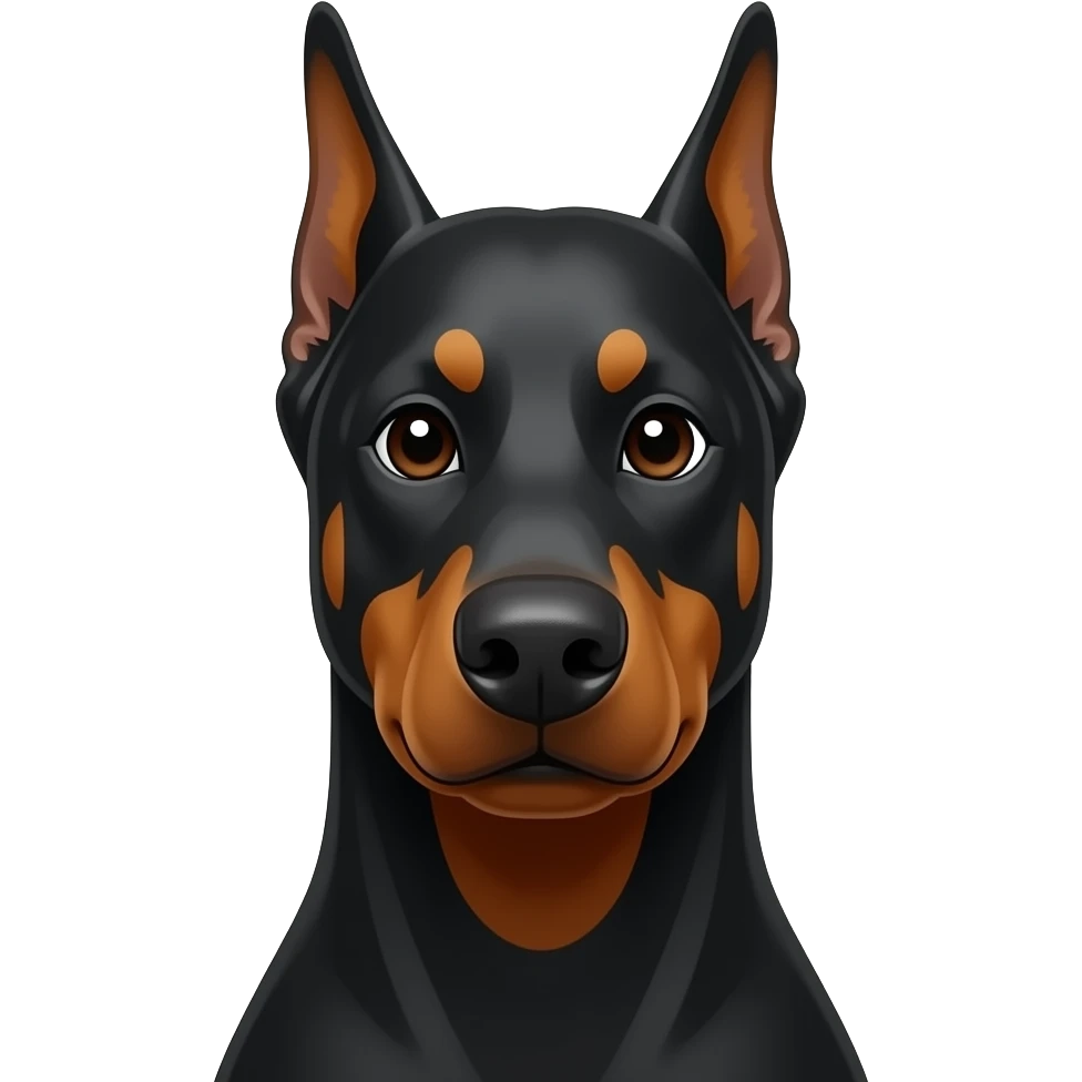 doberman head and neck emoji