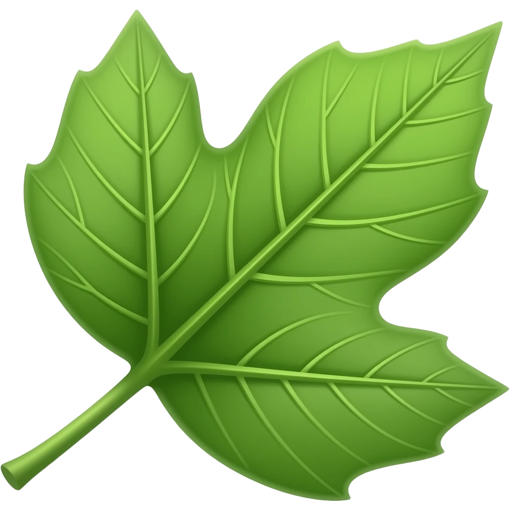 sassafras leaf, 3 lobed emoji