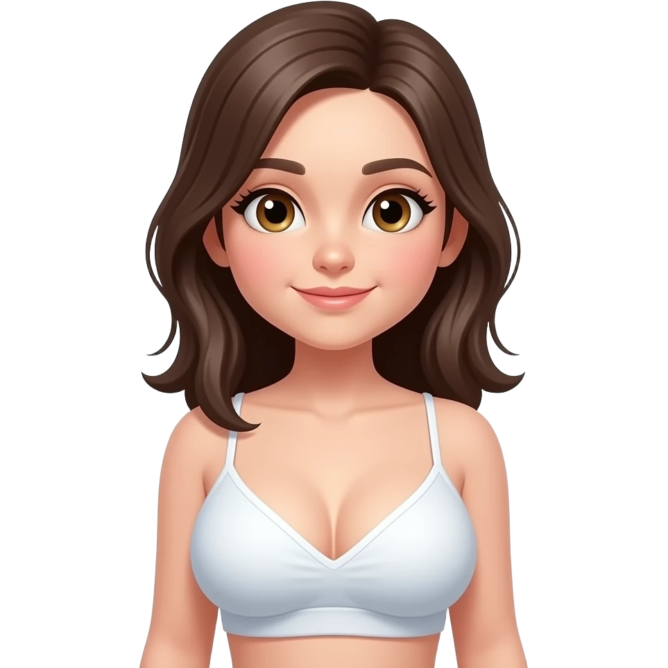 Girl with big chest emoji