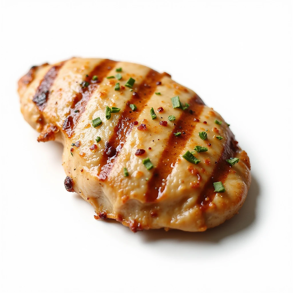 grilled chicken breast isolated, no background, realistic style, natural details emoji