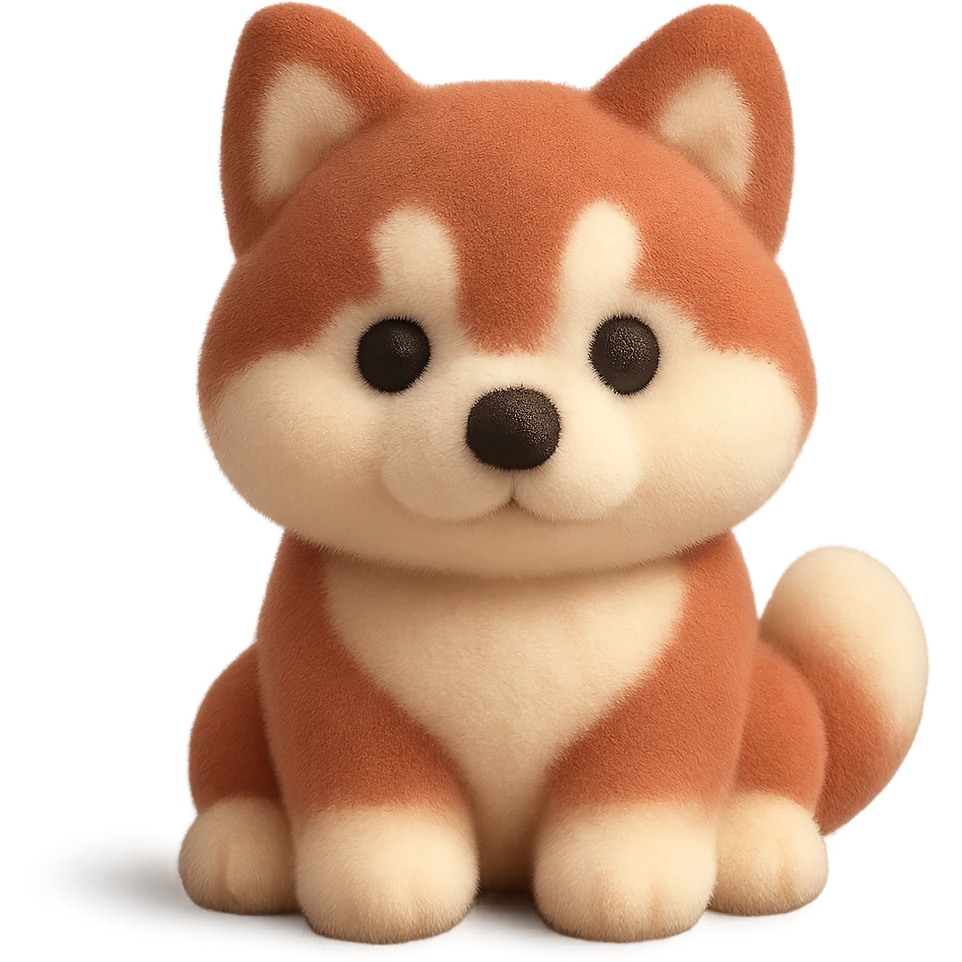 red siberian husky pup emoji