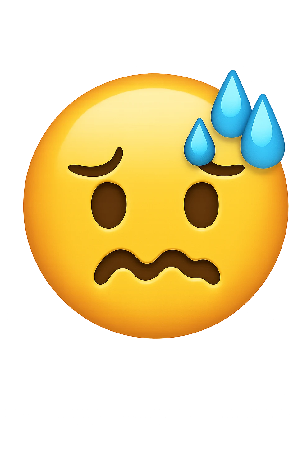 irritabilità o ansia improvvisa emoji stile iphone emoji