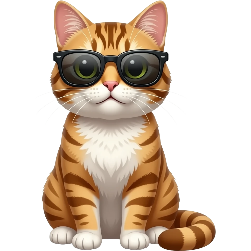 Cat wearing sunglasses emoji